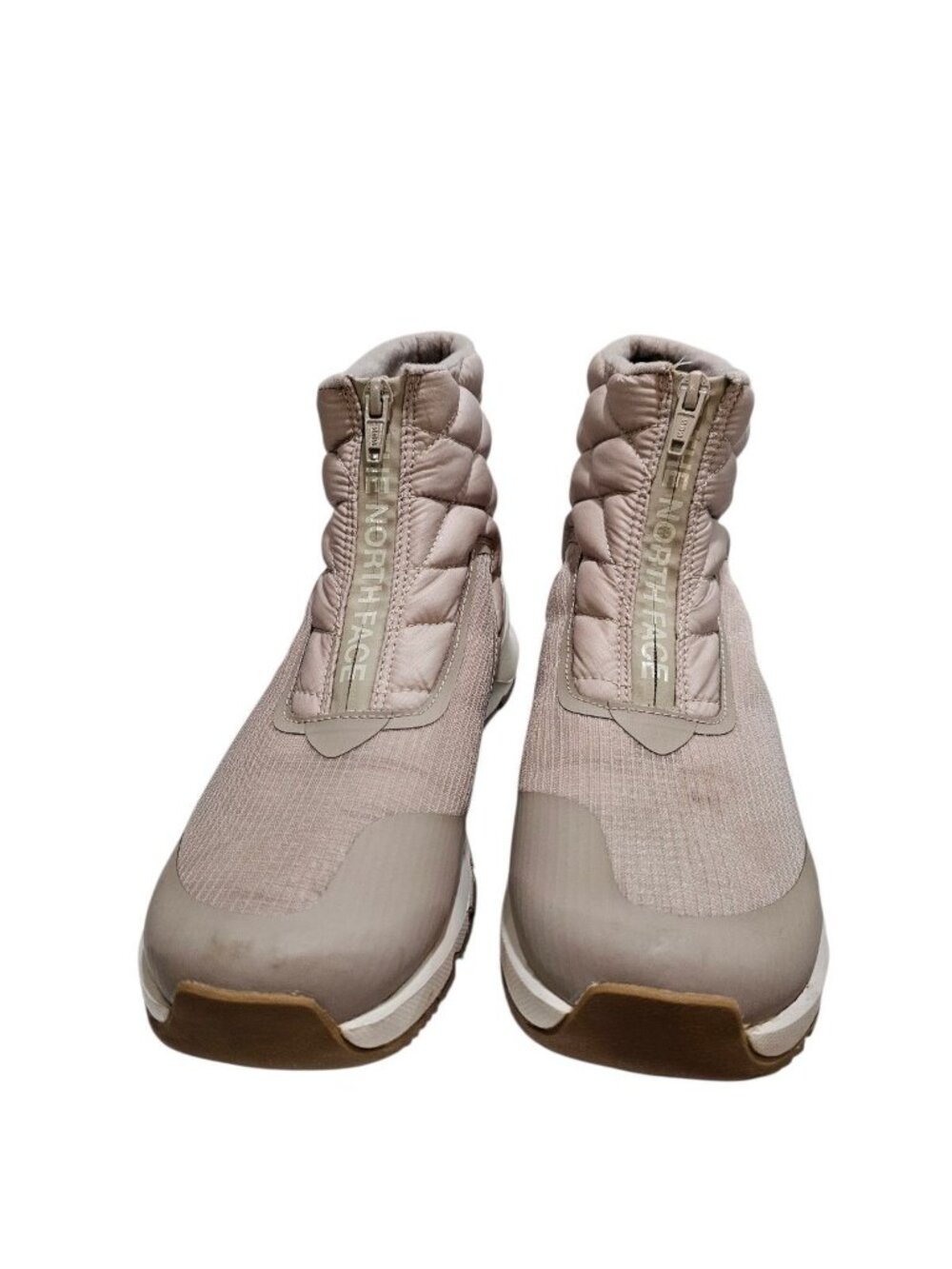 The North Face Womens 10 Thermoball Eco Quilted Zip Boots Taupe Rare Gorpcore - Picture 3 of 7